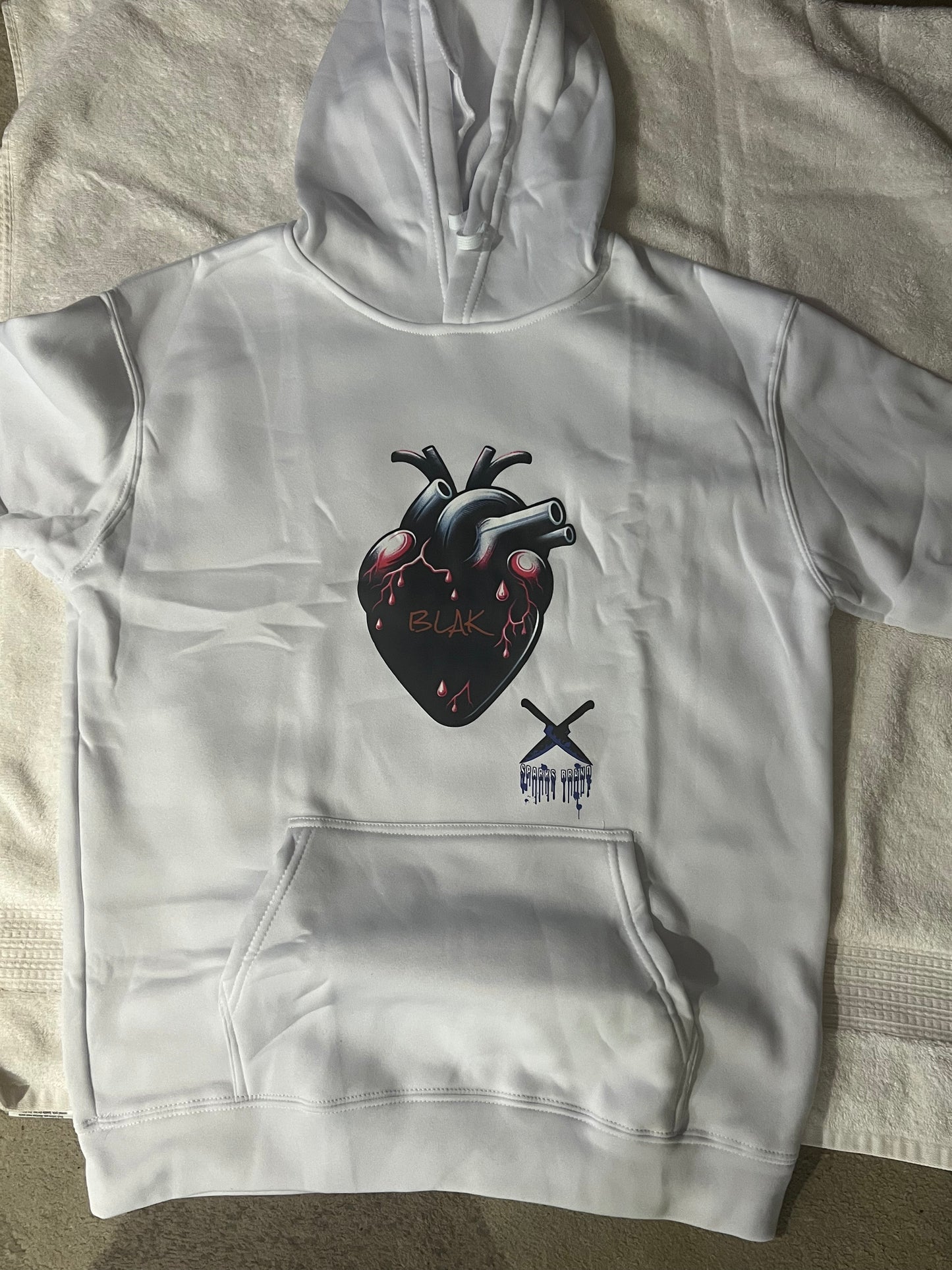 Blak heart hoodie