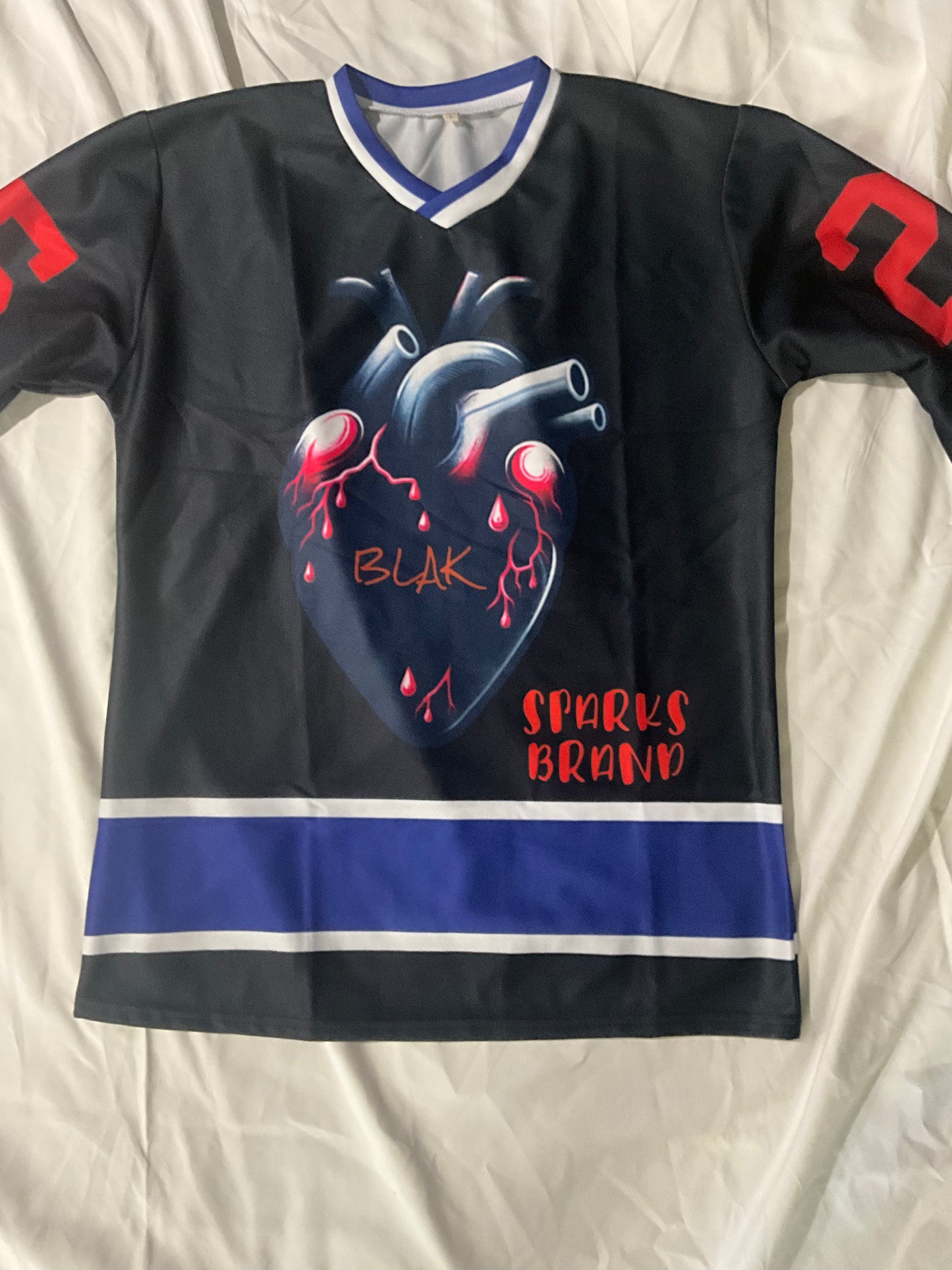 Blak heart hockey jersey