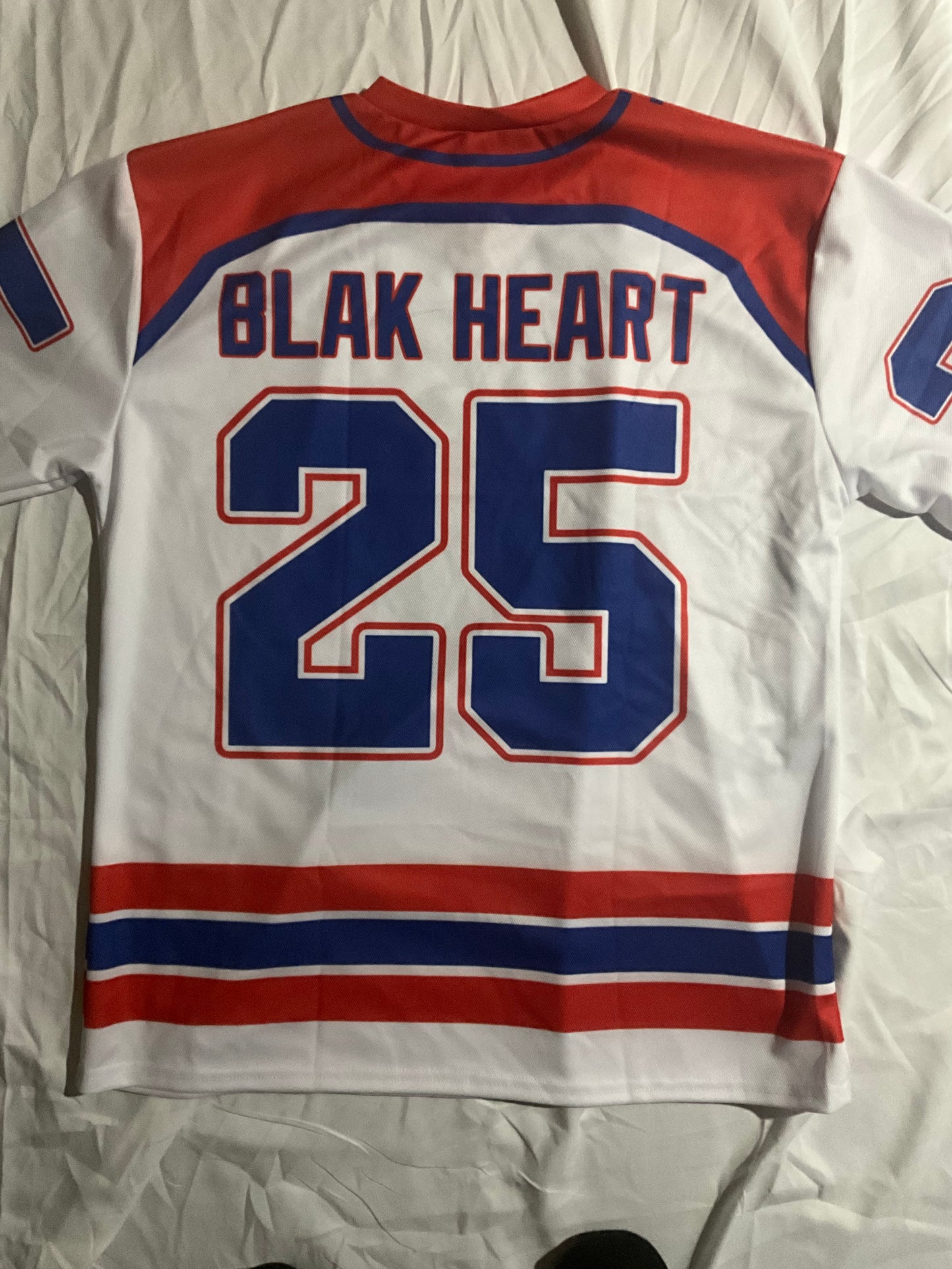 Blak heart custom jersey